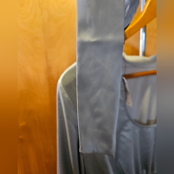 Express light sage green blouse with peephole back! - Picture 10 of 12